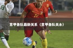 意甲各队最新关系（意甲各队关糸）