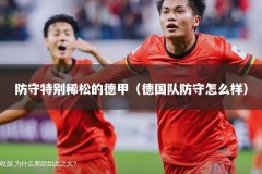 防守特别稀松的德甲（德国队防守怎么样）