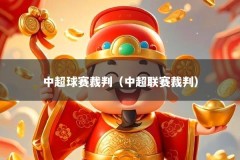 中超球赛裁判（中超联赛裁判）