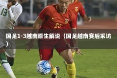 国足1-3越南原生解说（国足越南赛后采访）