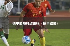 德甲能随时结束吗（德甲结果）